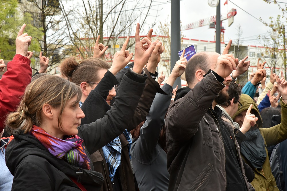 Manifestation du collectif Vent d'asso. photo : M.Remy