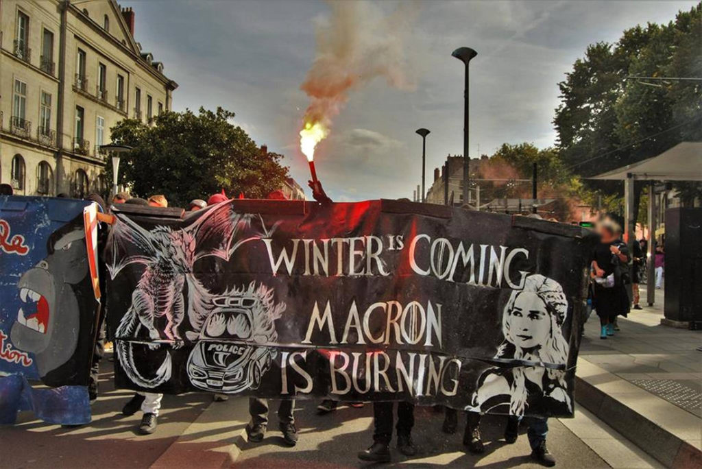 La "mère des dragons" de Games of Thrones en tête d'un cortège nantais / Photo: DR