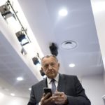 Conference de presse de Jean-Michel Aulas lors de la visite du Grand Stade du Parc Olympique Lyonnais a Decines-Charpieu (69) le 07/01/2016