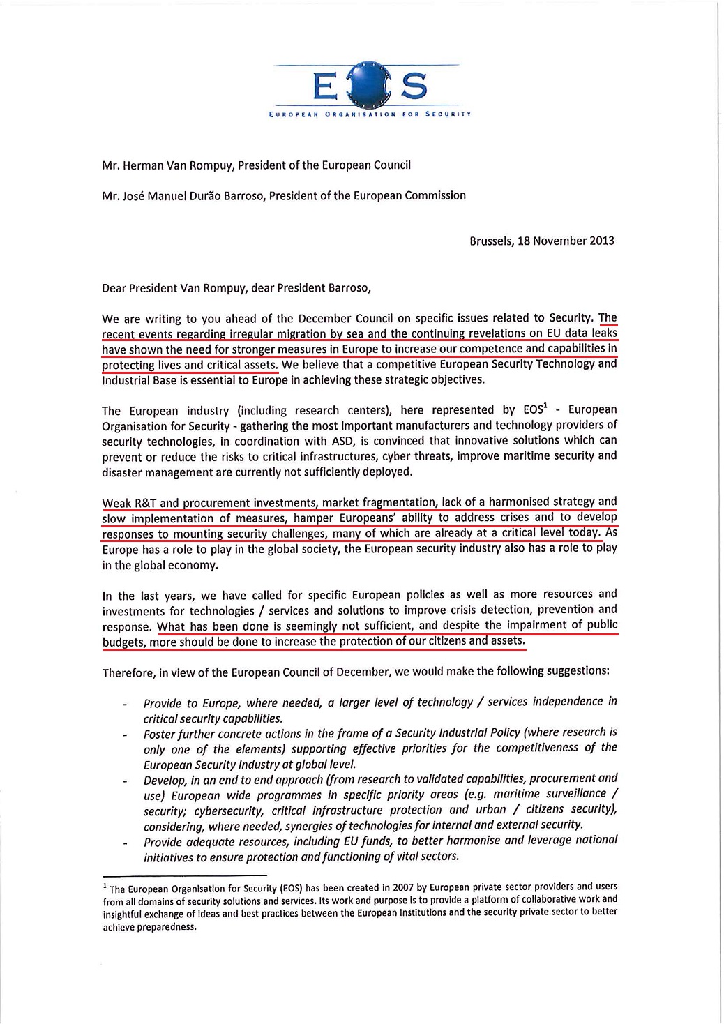 eos memo