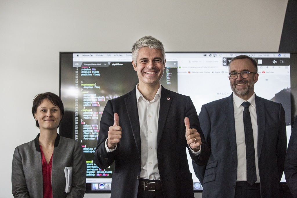 Laurent WAUQUIEZ inaugure le Campus Région, Lyon 13 novembre 2017