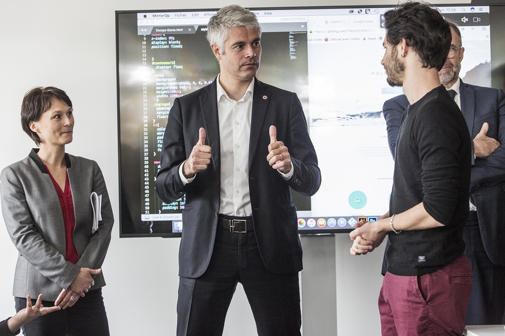 Laurent WAUQUIEZ inaugure le Campus Région, Lyon 13 novembre 2017