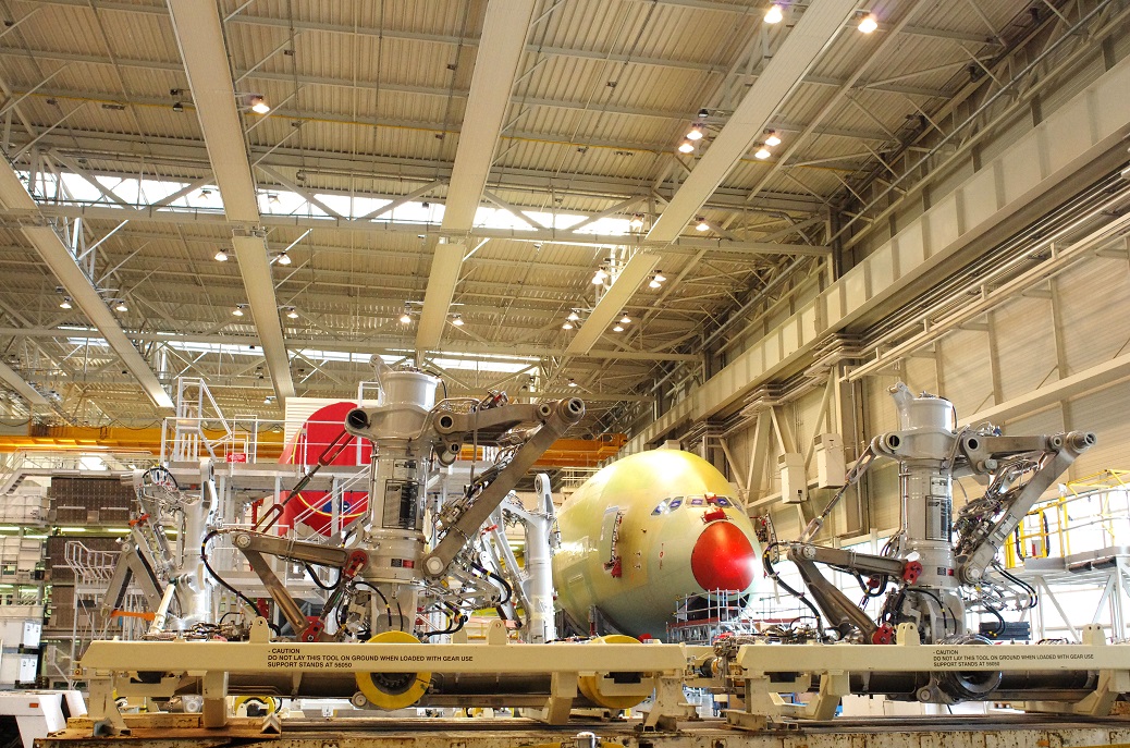 Toulouse Blagnac (31) : Le site Jean-Luc Lagardre de montage des Airbus A380