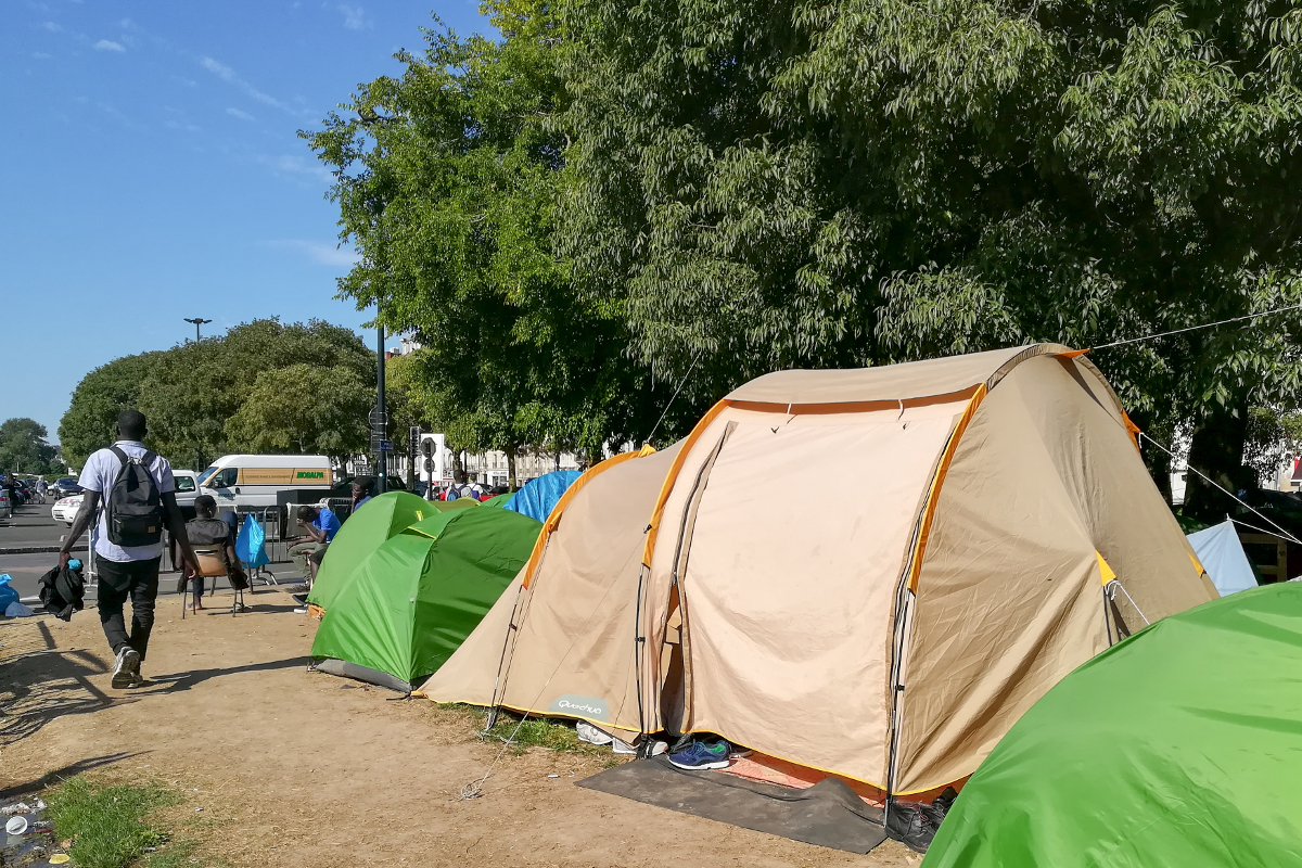 Migrants – square Daviais – Nantes (c) Mediacités