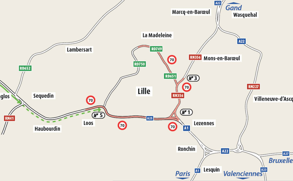 Périphérique de Lille à 70 km/h : sept ans de freinage pour ralentir