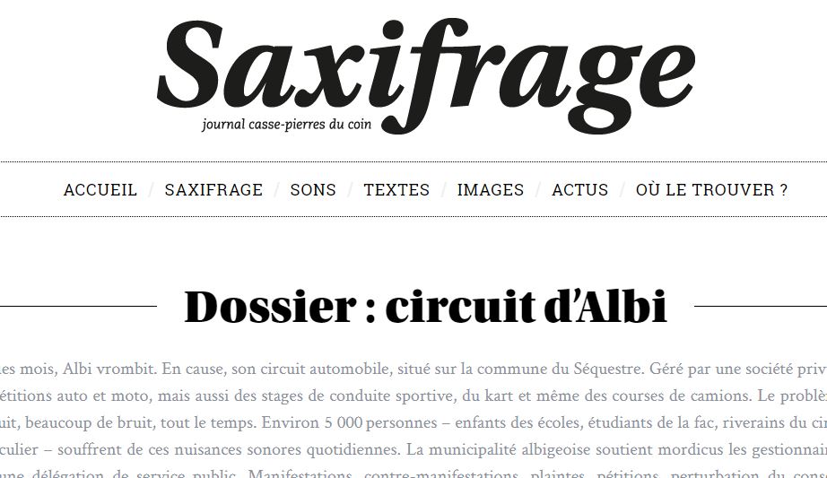 Albi : le journal local Saxifrage attaqué en justice