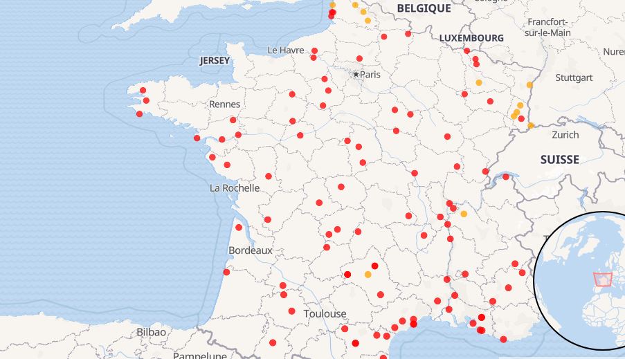 carte déserts pqr