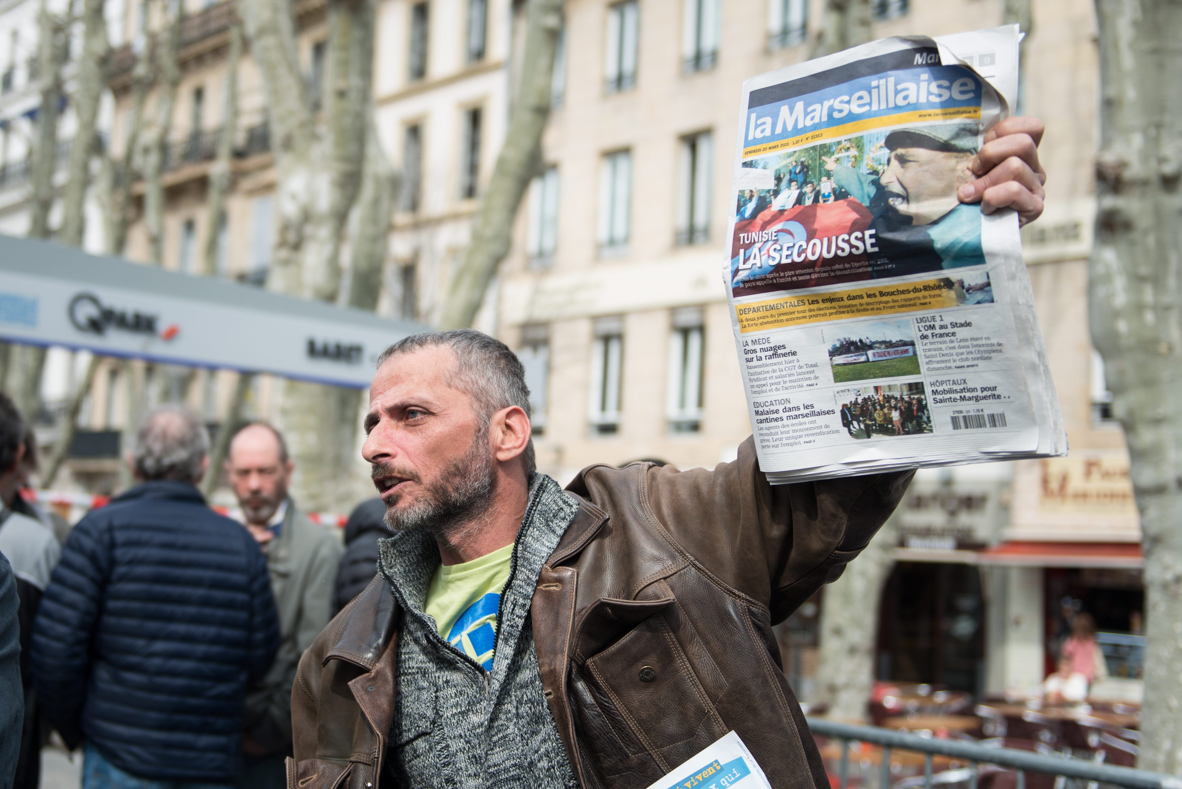 Manifestation des salaries de La Marseillaise