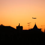 avion coucher de soleil toulouse