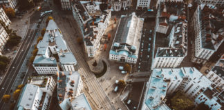 Vue depuis le sommet de la Tour de Bretagne, dans le centre-ville de Nantes / Photo : Quentin (Unsplash)