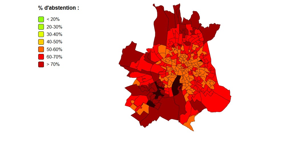 L’abstention à Toulouse 15 mars