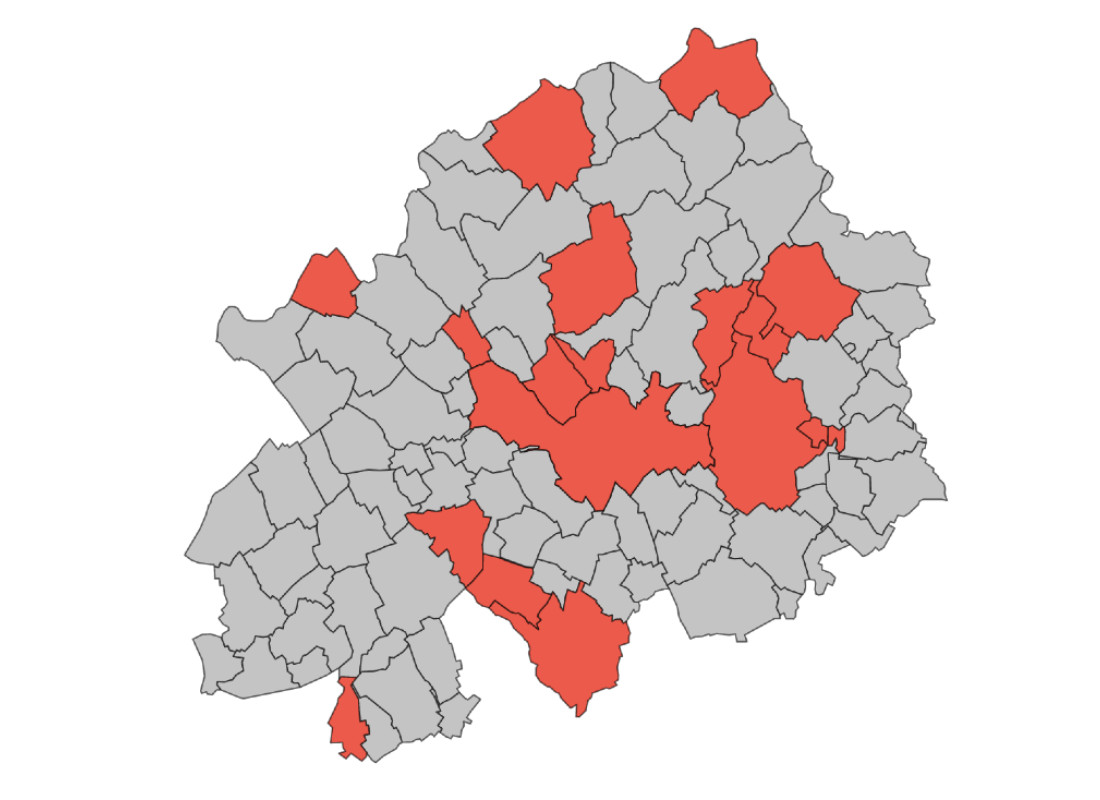 Carte Municipales 1er tour MEL