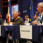 Conseil municipal dinstallation avec a droite Gerard Allard et a gauche Herve Neau, lancien et le nouveau maire (c) Thibault Dumas