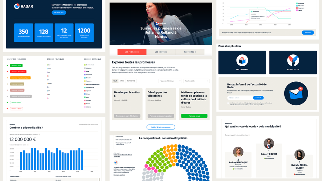 Promesses de campagne, conseils municipaux… Avec Radar, contrôlons ensemble l’action de nos élus
