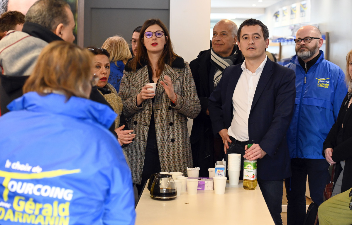 Doriane Bécue et Gérald Darmanin