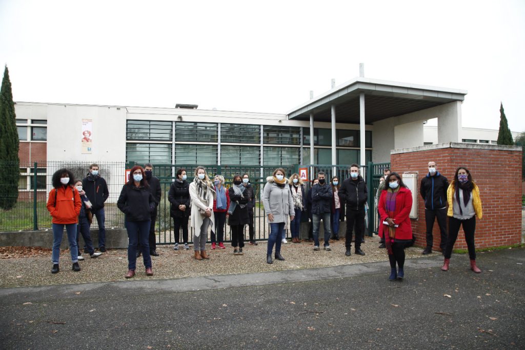 Le personnel du collège George Sand débraye pour protester contre un protocole sanitaire inapplicable