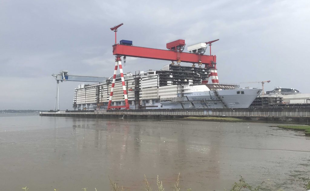 Protection de l’environnement : la préfecture serre la vis aux Chantiers de l’Atlantique de Saint‐Nazaire