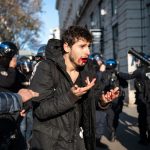 FRANCE – ARTHUR NACIRI POLICE ASSAULT DURING RETIREMENT REFORM DEMONSTRATION IN LYON