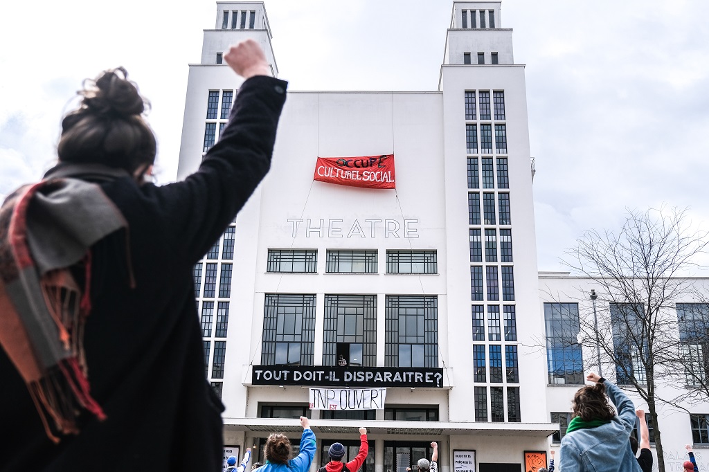 FRANCE – OCCUPATION OF THE THEATRE NATIONAL POPULAIRE IN VILLEURBANNE