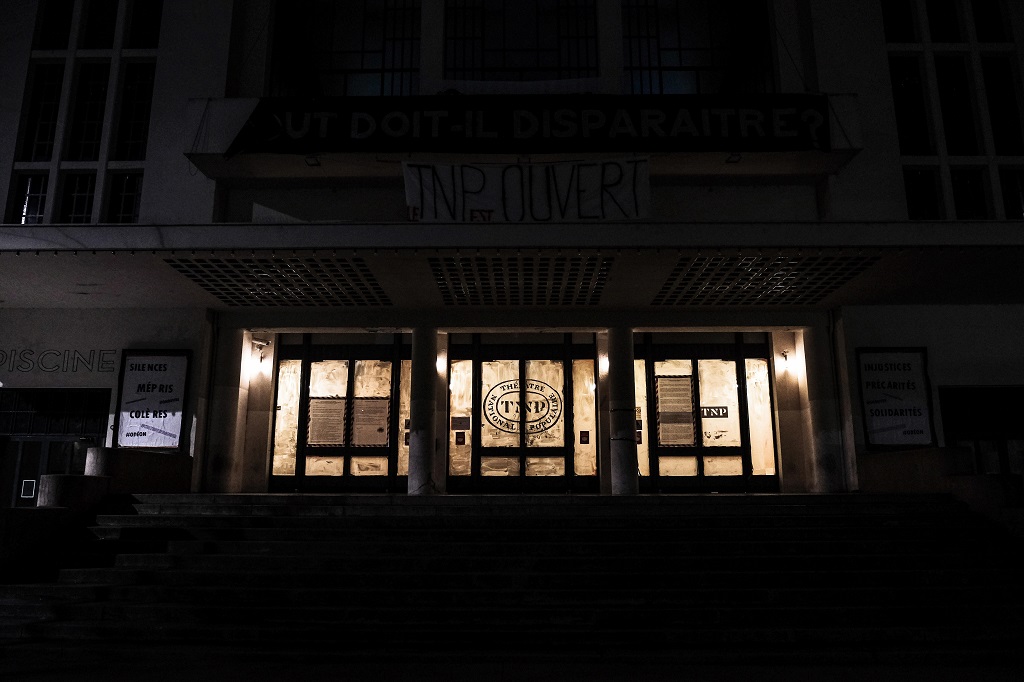 FRANCE – NIGHT OF OCCUPATION AT THE THEATRE NATIONAL POPULAIRE OF VILLEURBANNE