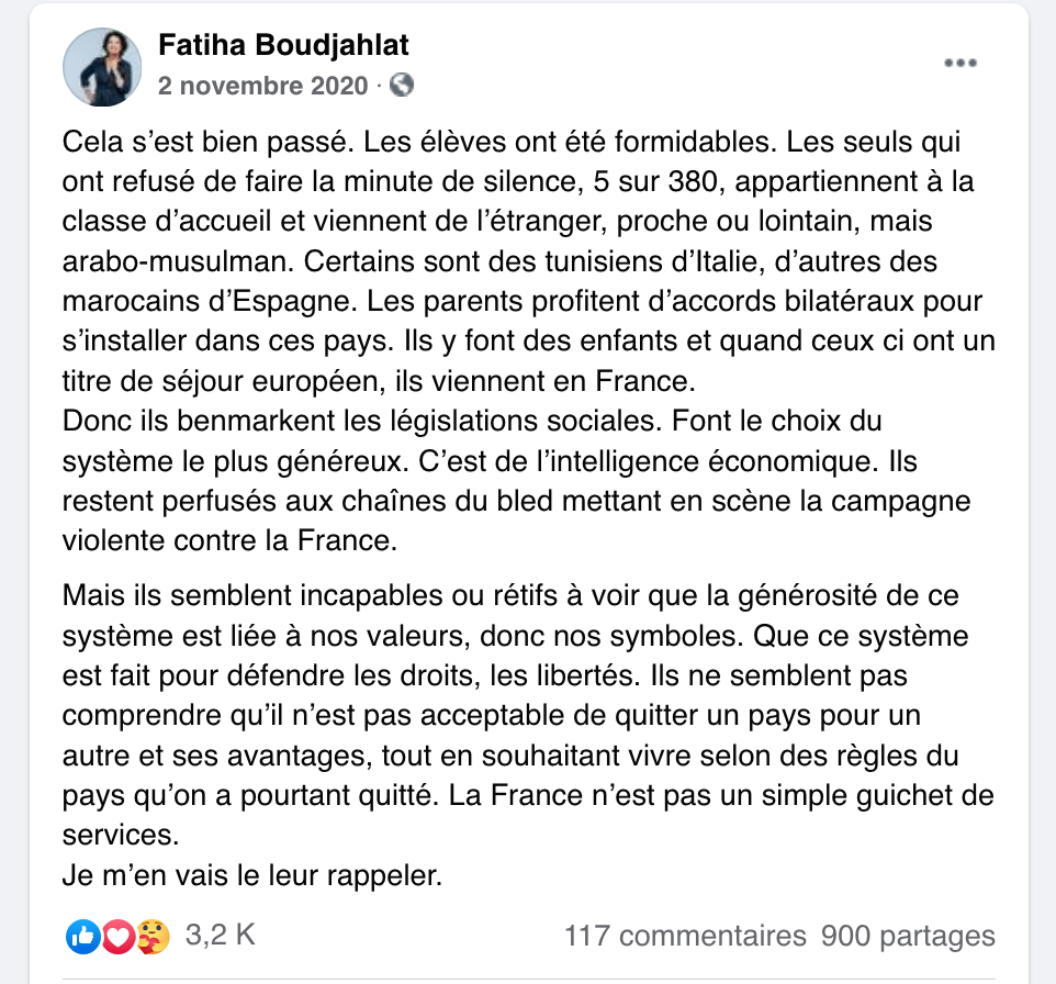 FABoudj minute silence