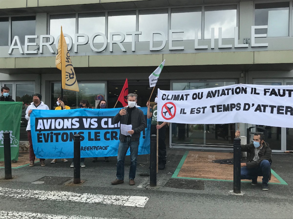 Aeroport de Lille manif