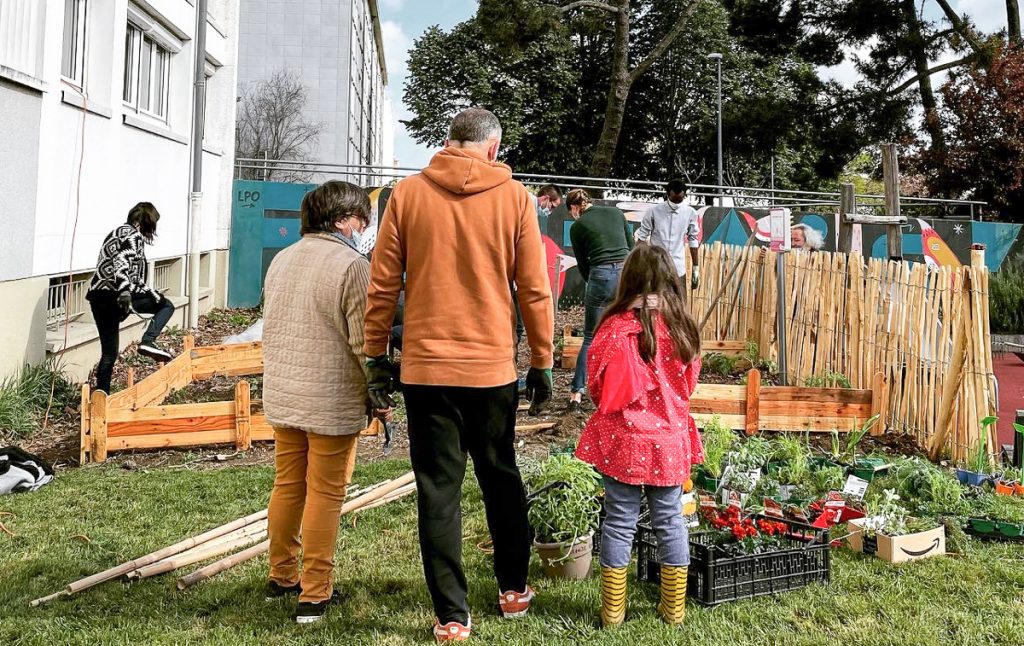 Une année à la Boissière : au printemps, l’offensive des jardins contre le béton
