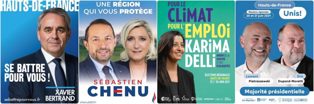 Ce que les affiches de campagne disent des candidats des Hauts de France