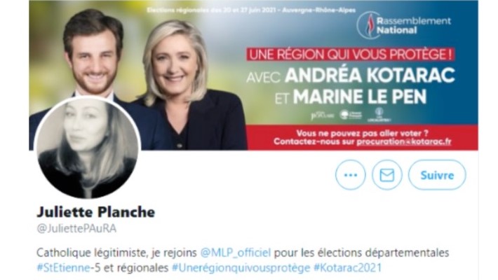 Régionales en Auvergne‐Rhône‐Alpes : une candidate du RN relaie des messages antisémites