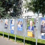 Panneaux électoraux des élections régionales à la Boissière