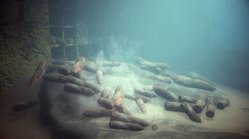 Sous les vagues, les bombes : en mer, le casse‐tête des cimetières de munitions