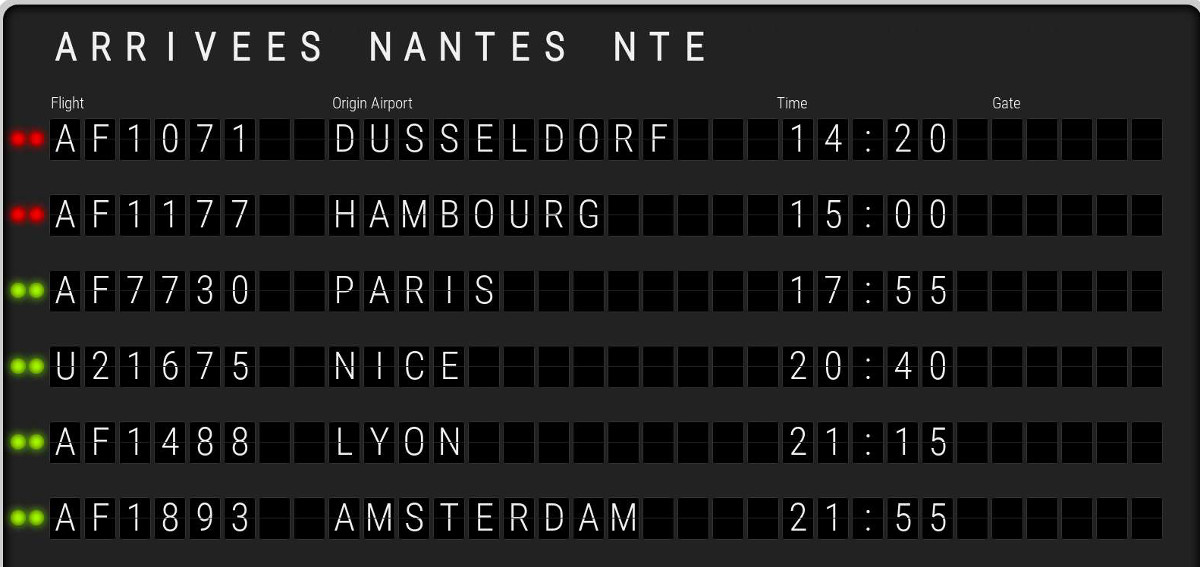 aeroport nantes arrivees nte