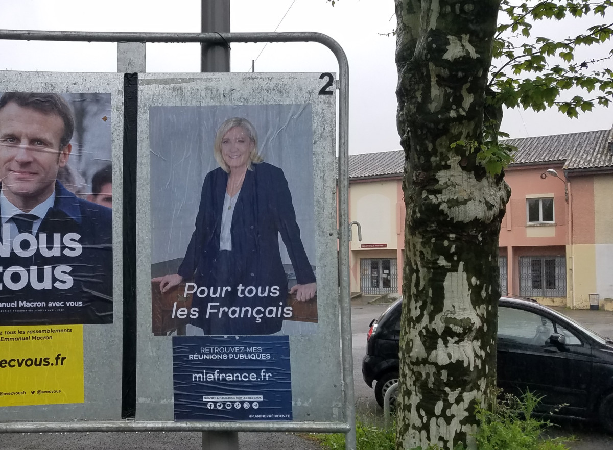 Afffiche résultats Montée Le Pen