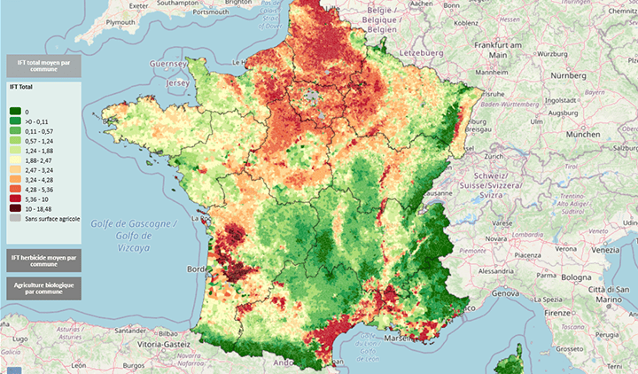 Le nord de la France, champion de l’utilisation de pesticides