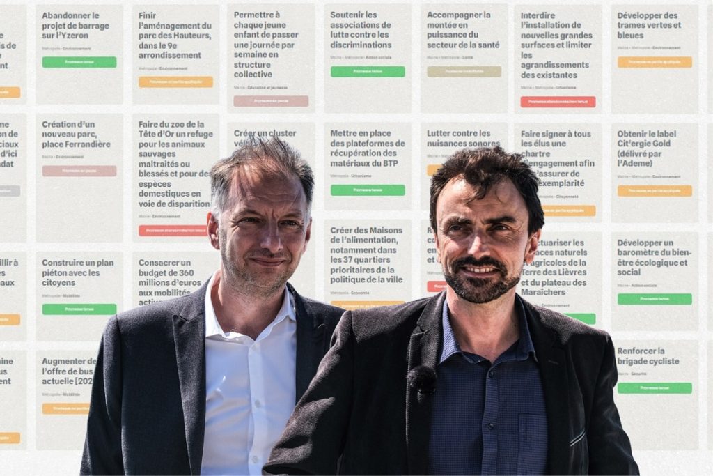 À mi‐mandat, les promesses des écologistes Grégory Doucet et Bruno Bernard passées au crible