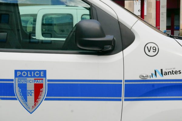 Véhicule de la police municipale à Nantes. Photo Thibault Dumas