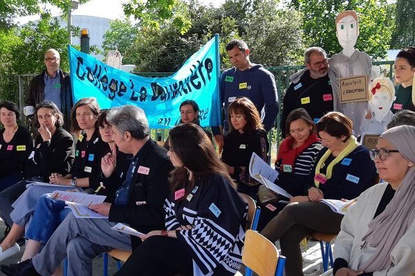 Mobilisation au collège la Durantière Nantes