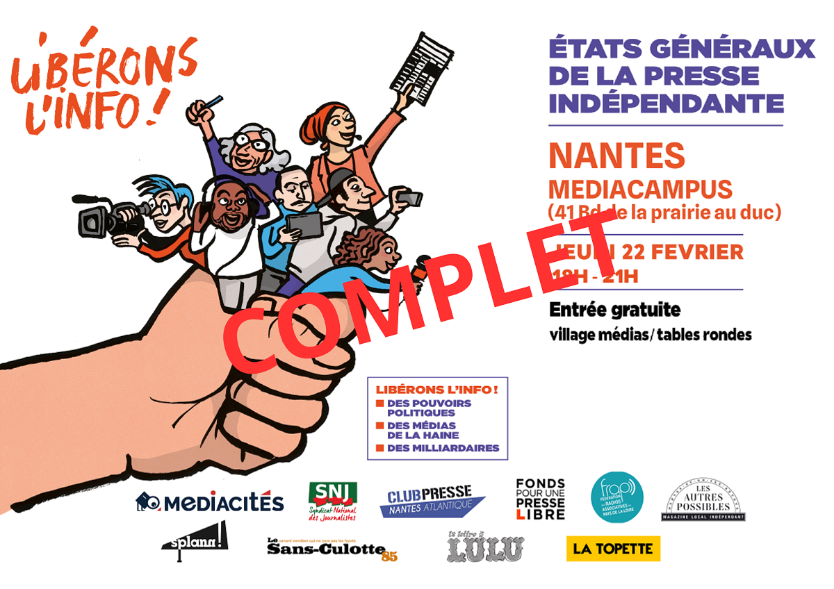 Flyer des États généraux de la presse indépendante. Montage : CG Mediacités