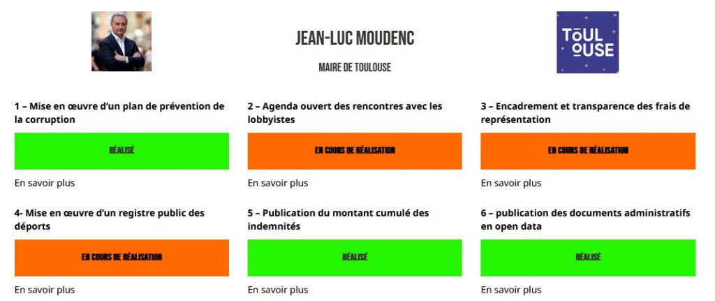 Transparence : le maire de Toulouse a tenu la moitié de ses engagements