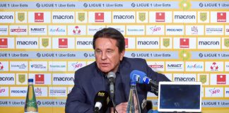Waldemar Kita en conférence de presse en 2022. Photo Capture d’écran vidéo FC Nantes