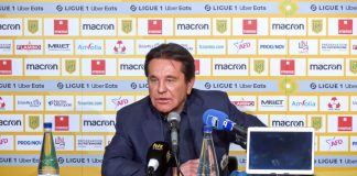 Waldemar Kita en conférence de presse en 2022. Photo Capture d’écran vidéo FC Nantes