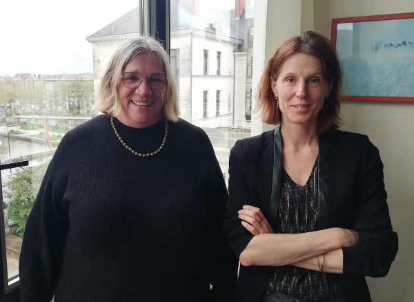 Claire Tramier (à gauche) vice-présidente Familles et protection de l’enfance au Département de Loire-Atlantique et Anne-Sophie Abgrall, directrice du service enfance familles au Département. Photo Didier San Martin