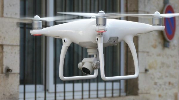 Drone de la police nationale en vol. Photo Compte X Police Nationale