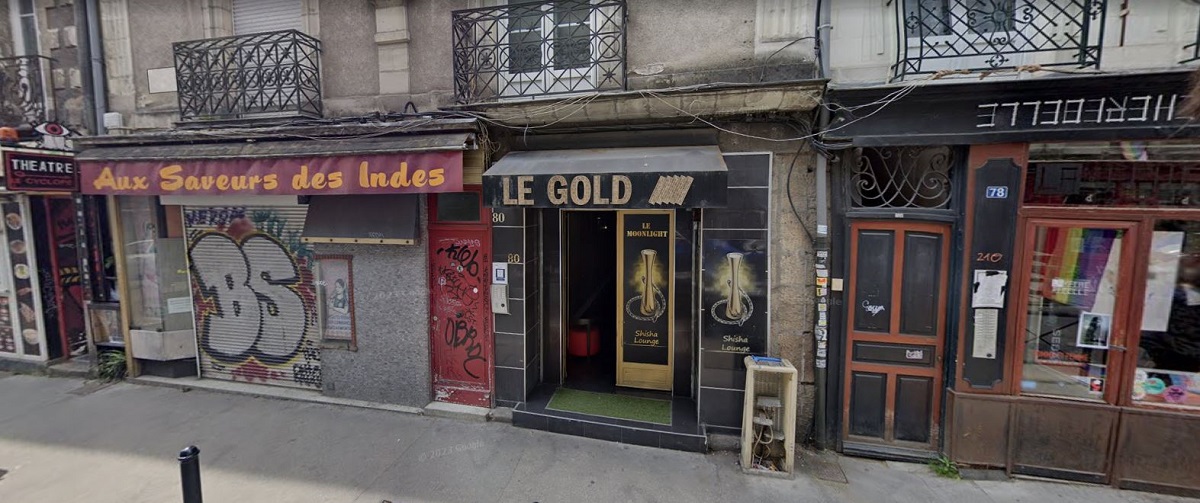 Facade du bar à shisha Le Moonlight. Photo Google Map