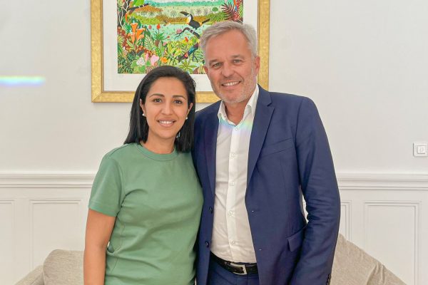 Les « amis » et ex-ministres macronistes Sarah El Haïry etFrançois de Rugy en 2023. Photo : compte X de Sarah El Haïry