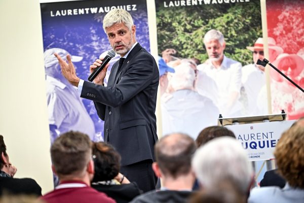 Laurent Wauquiez public meeting in Bordeaux