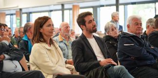 Le député Andy Kerbrat, lors d'une réunion publique à Cordemais en octobre 2024, 10 jours avant son interpellation. Photo : compte X d'Andy Kerbrat