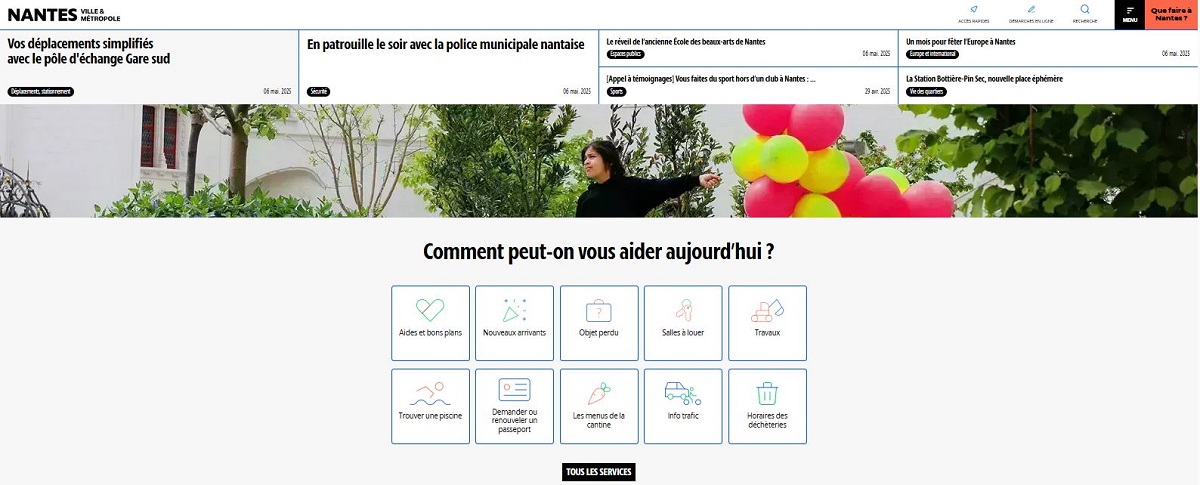 Nouveau site internet de la Ville et de la Métropole de Nantes