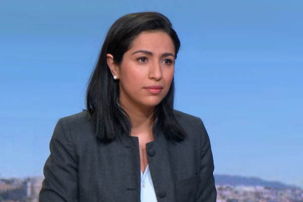 Sarah El Haïry, haute-commissaire à l’enfance, sur le plateau de Télématin le 24 avril. Capture d'écran : France 2