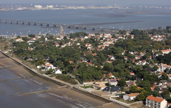 Le quartier de Mindin, à Saint-Brévin, touché par le risque de submersion marine selon le plan de prévention des risques littoraux. Photo : Région Pays de la Loire